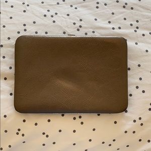 Metallic flat wallet